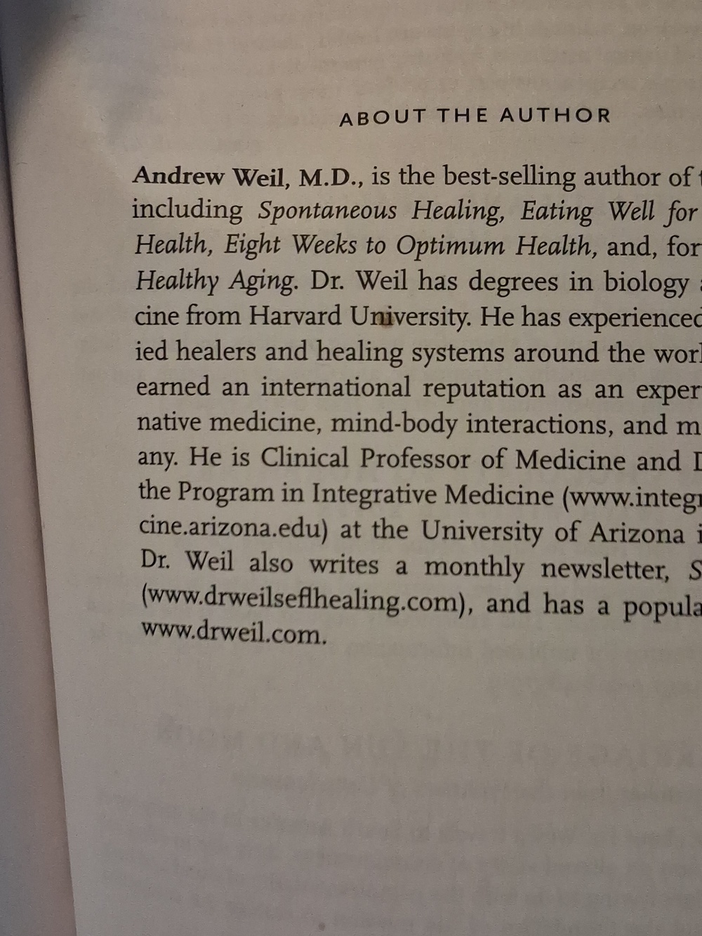 Natural Health, Natural Medicine by Andrew Weil, M.D. - White & Red Cover - Picture 6 of 6